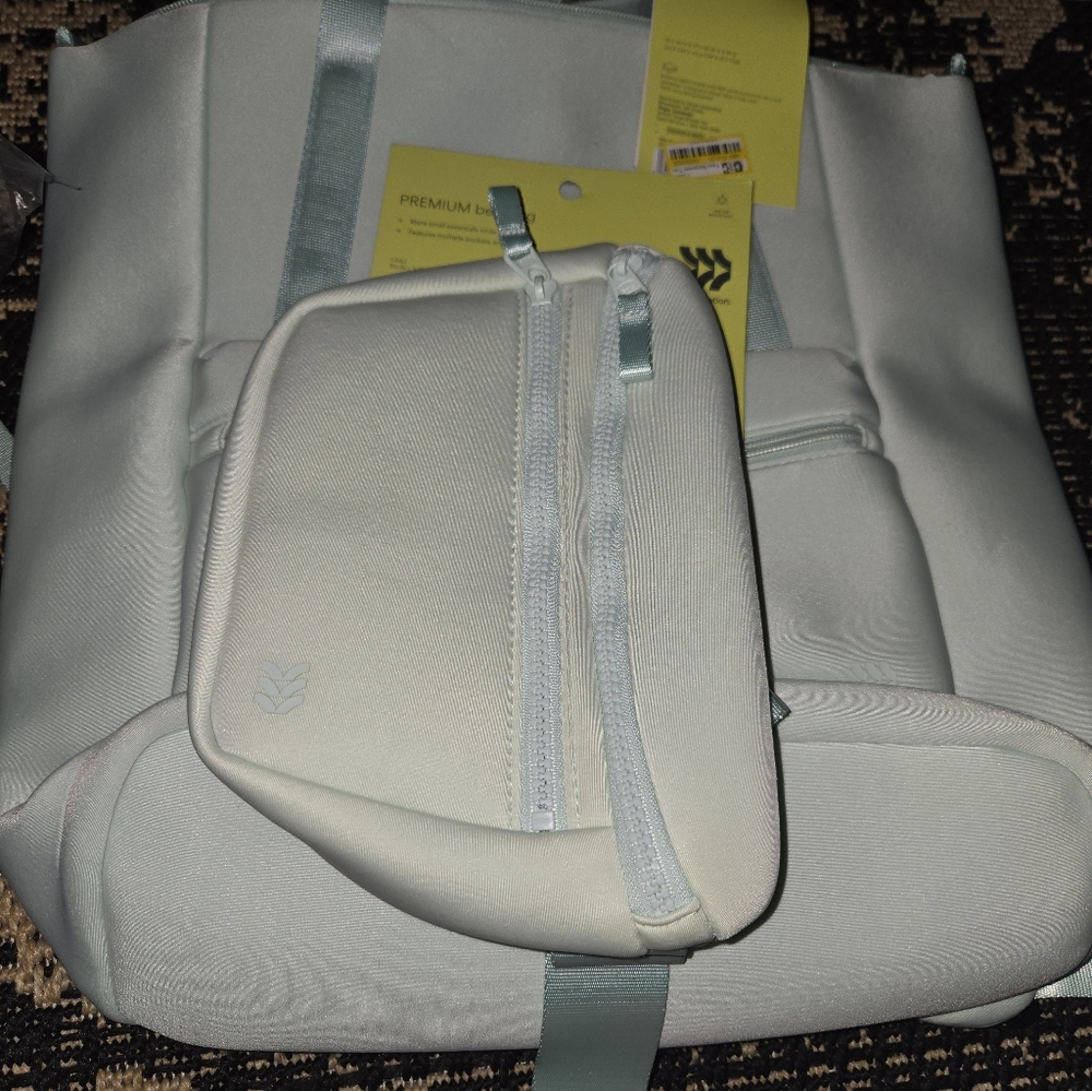 Light Gray Backpack With Front Pocket - image 6